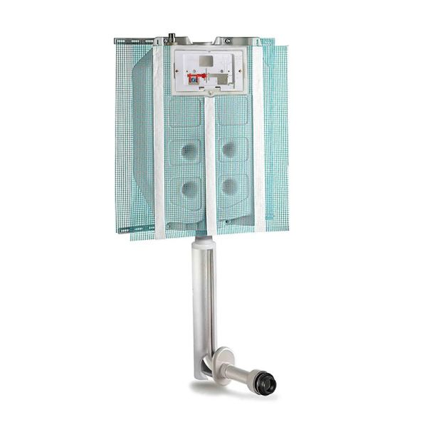 Zaino Cassetta Wc Iris Duo In Plastica Bianca - Scocca ABS Anticondensa E Insonorizzata - Foto 5