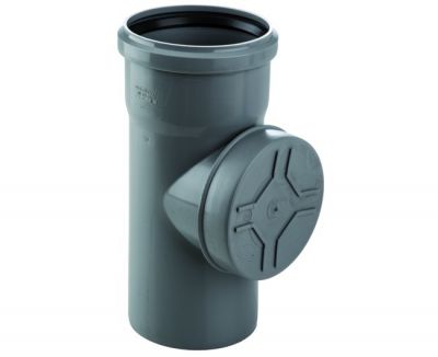 Tappo Di Ispezione A Vite Nero Da 125 Mm - Per Accessi E Manutenzione